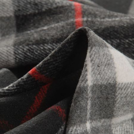 Kostýmová látka vlna směs s vlasem  kostka černošedá