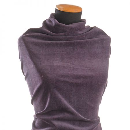 Pružný manšestr fialovovínový/starorůžový