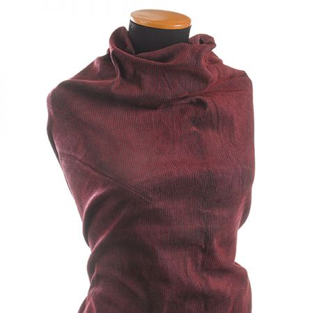 Pružný manšestr červenomodrý