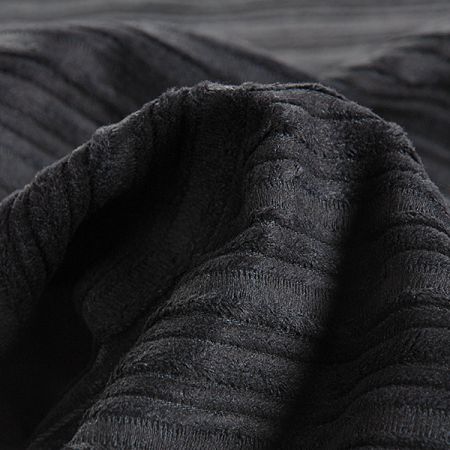 Manšestr pevný bavlněný široké/úzké pruhy černý