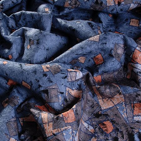 Exkluzivní látka geometrický motiv