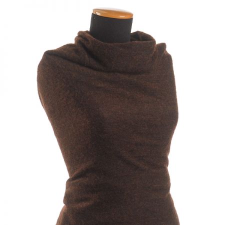 Kostýmová látka Art Fabrics mohér/vlna tm.hnědá 