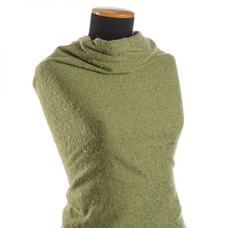 Kostýmová látka Art Fabrics mohér/vlna zelená