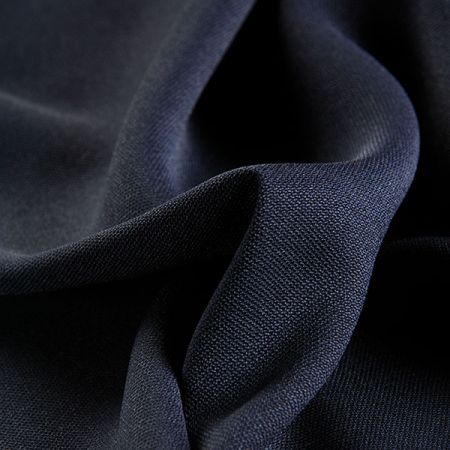 Žoržet kostýmový pružný tm.modrý