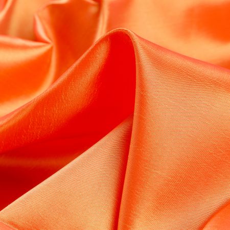 Taft hladký šanžán oranžový