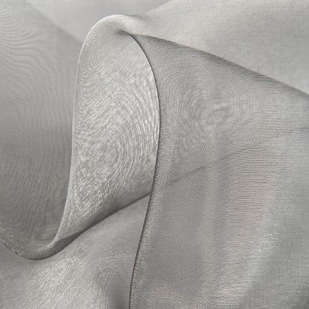 Organza jednobarevná stříbrná II. jakost