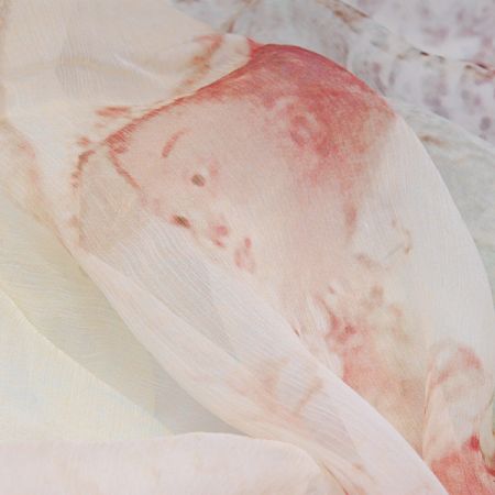 Originální tisk styl "Baroko" šifón polyester