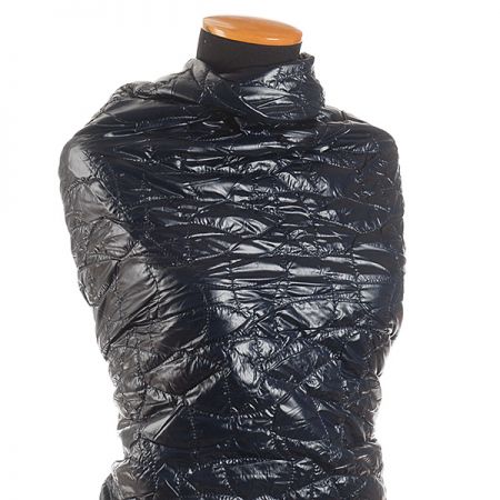 Prošev geometrický vzor tmavě modrý