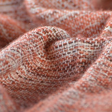 Originální ručně tkaná látka rezavošedá