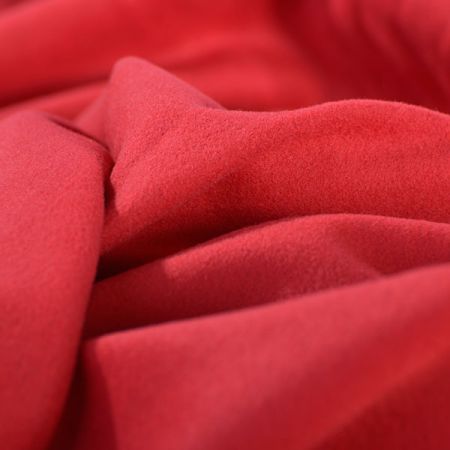 Flauš směs vlna/kašmír červený