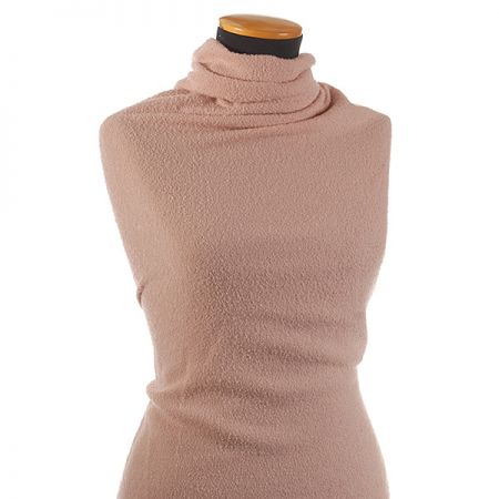 Úplet buklé vlna směs starorůžová