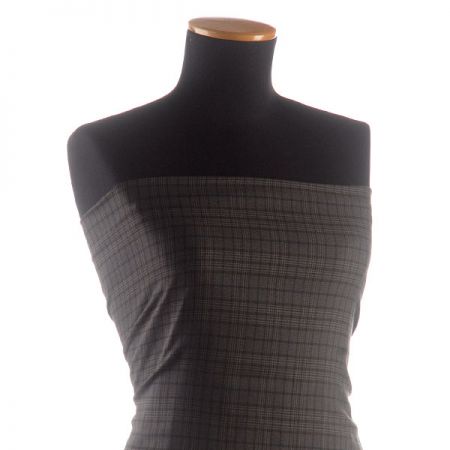 Kostýmová látka Esterházy glenček černošedá