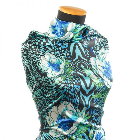 Atlas kupón leknín modrozelený