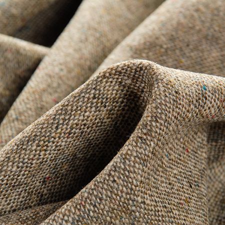 Vlněná látka tvíd kostýmovka khaki světlá