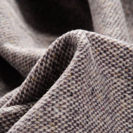 Vlněná látka tvíd s vlasem kabátová fialovošedá II.jakost