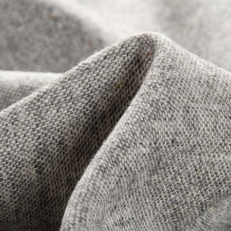 Vlněná látka tvíd kostýmovka šedosmetanová 