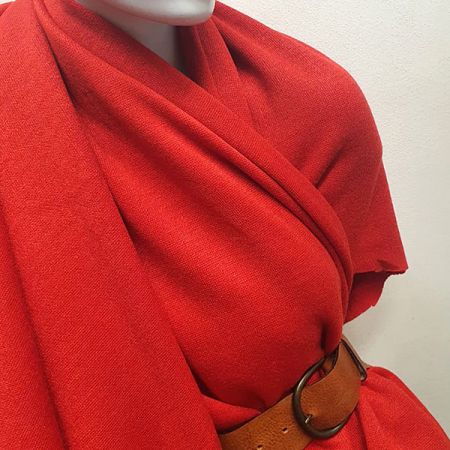 Úplet vlna směs teplejší s vlasem červený