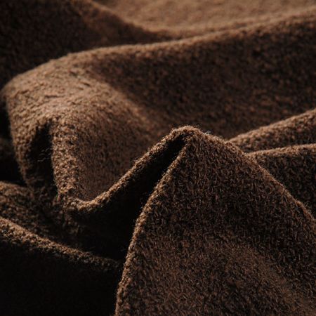 Vlněné buklé součky čokoládově hnědá