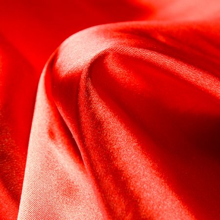 Satén taft pružný jasně červený