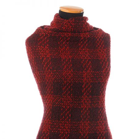 Vlněná kostýmovka imitace ručně tkané látky 