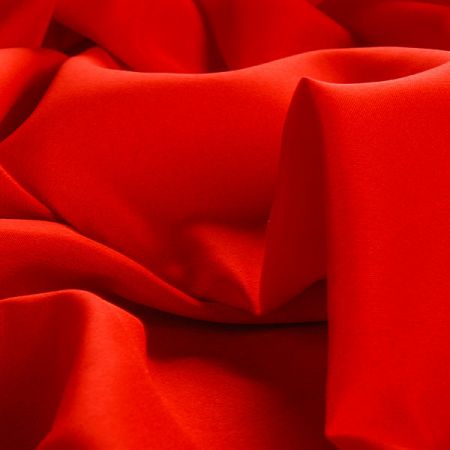 Podšívka polyester PONGE matná červená