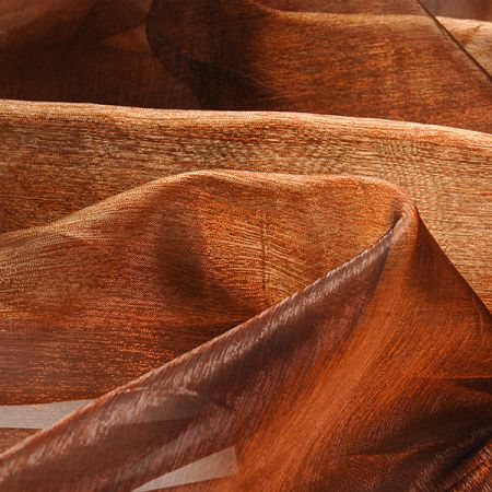 Organza jednobarevná hnědé barvy