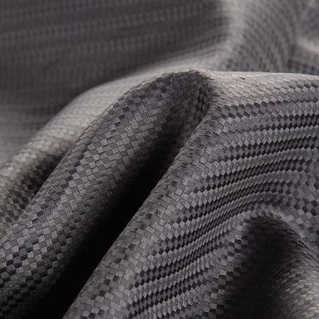 Podšívka žakárová exkluzivní vzor kostek šedá