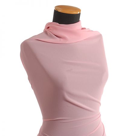 Šifon jednobarevný hladký růžový