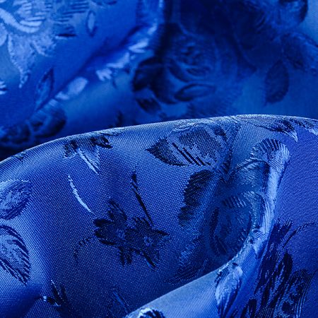 Brokát krojový nepružný modrý