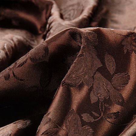 Brokát krojový nepružný tm.hnědý
