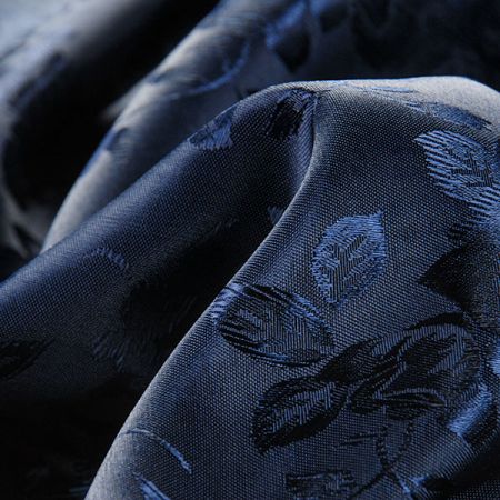 Brokát krojový nepružný tmavě modrý