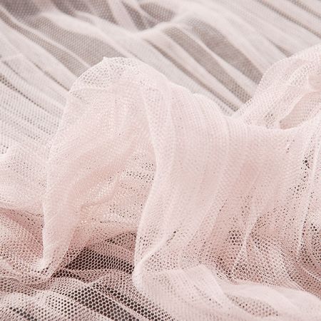 Tyl plise starorůžový