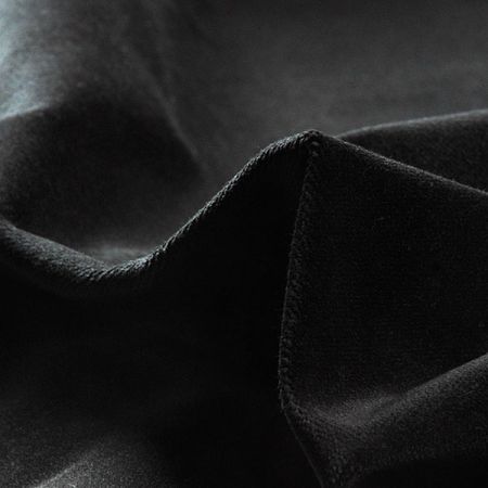 Samet bavlněný nepružný černý