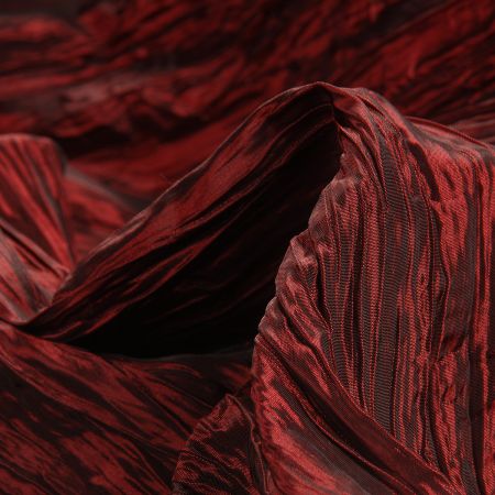 Taft kreš plastický šanžán tmavě vínovočerný