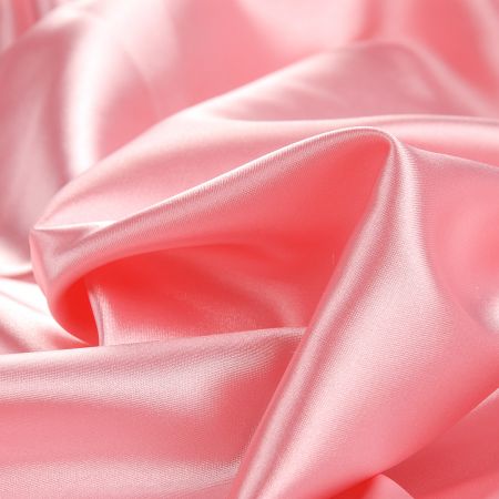Satén pružný jemný pink růžový