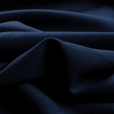 Žoržet šatový silnější viskóza směs v tmavě modrá