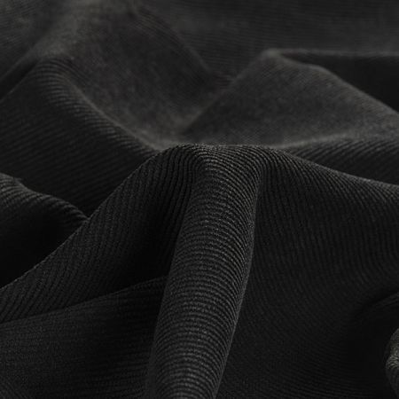 Manšestr pružný černé barvy