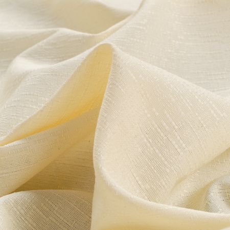 Dekorační závěsová látka pastel světle žlutá