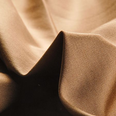 Bavlněná látka pružná hnědá