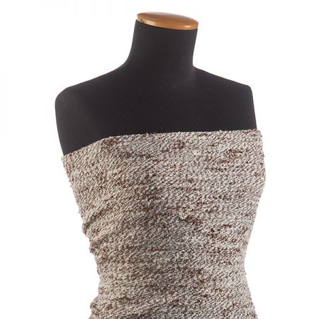 Kostýmovka Art Fabrics buklé smetanovohnědá