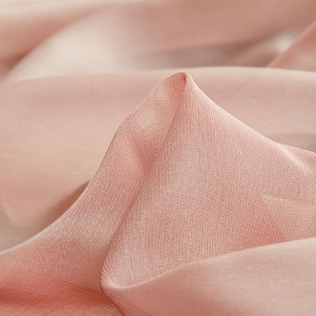 Šifon šanžán béžovorůžový