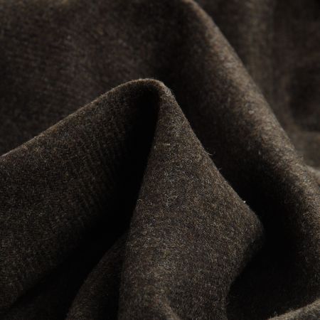 Vlněná kostýmová látka černohnědý melír