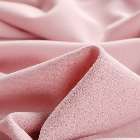 Pletenina úplet scuba crepe oboustranný pastel starorůžová