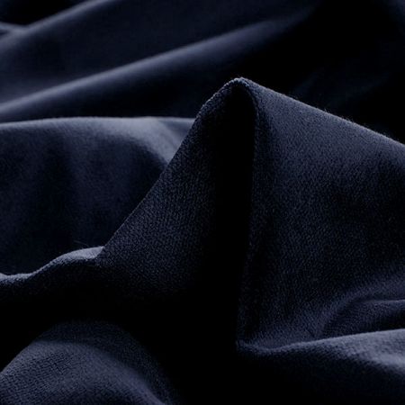 Bavlněný samet tm. modrý