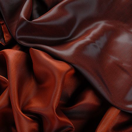 Podšívka žakárová drobný kosočtverec hnědotyrkysová