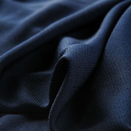 Úplet žoržet jemný tm.modrý