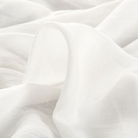 Organtýn viskozový jemný lomená bílá