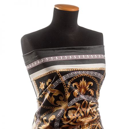 Sametová dekorační látka tisk hlava medůzy