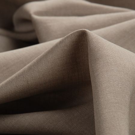 Kostýmová látka vlna směs hnědošedá