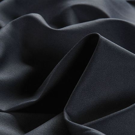 Bavlněná pružná látka tmavě modrá